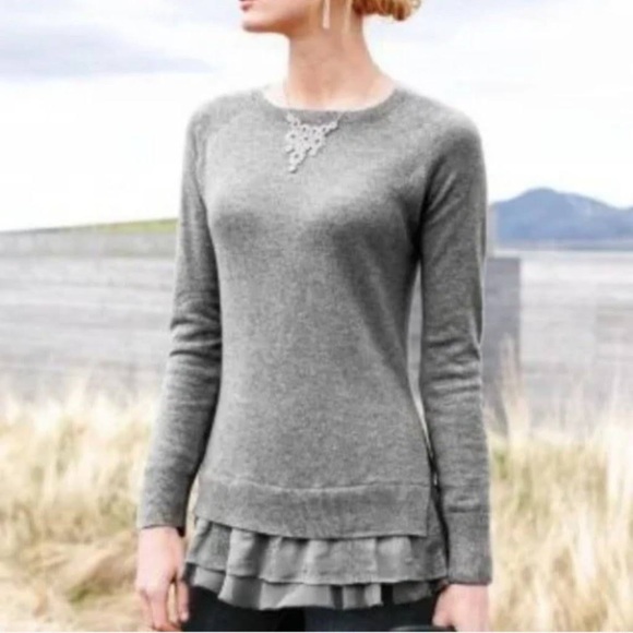 Women's Garnet Hill 100% Cashmere Sweater Size M tourism.sg.gov.lk